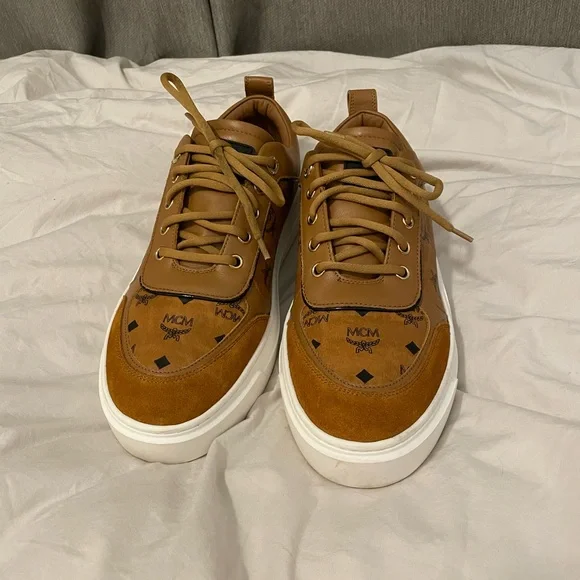 MCM Skyward Monogram Platform Sneakers Size 40 - Picture 9 of 10